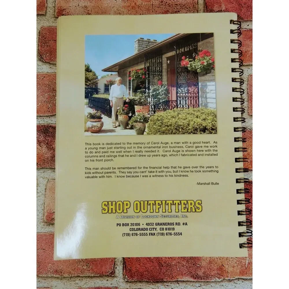 2004 Ornamental Design‎ & Guide Book - Marshall Bulle - Iron Work Art - RARE HTF